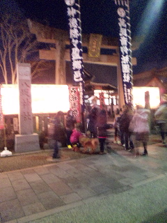 日田八坂神社で初詣