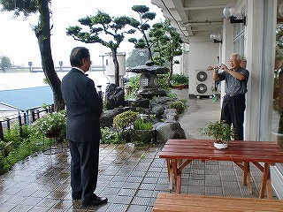 ひた宝さがしで取材の方が亀山亭ホテルに！