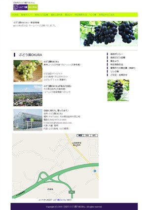 日田市のぶどう園「OKURA」ホームページ開設【大分県葡萄】